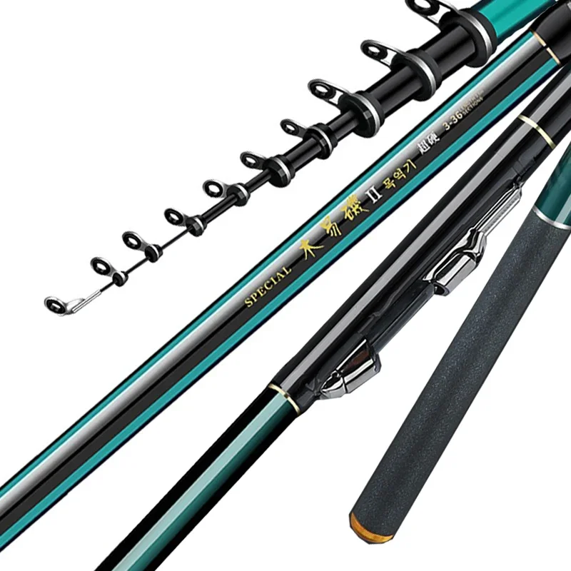 Fishing Rod Surf - 2.7 メートル-7.2 メートル釣竿高 60T カーボン超軽量伸縮サーフキャスティングスピニングロック釣竿海岸海釣り淡水