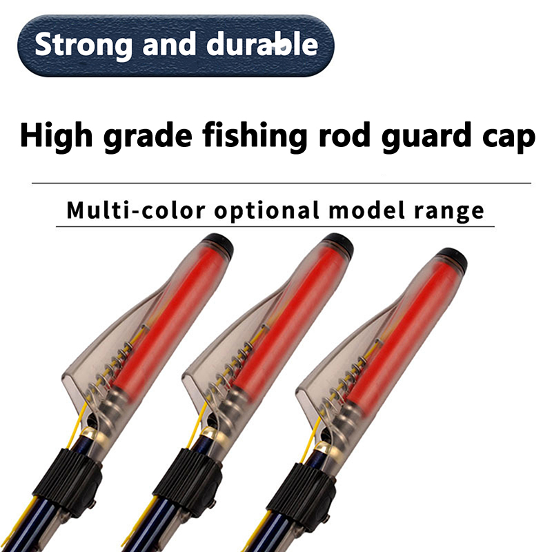 Fishing Rod Guide Replacement - 1Pc 透明釣竿先端カバーロッドハットポールガイド保護キャップ海竿ハットポールガイドプロテクター釣りアクセサリー
