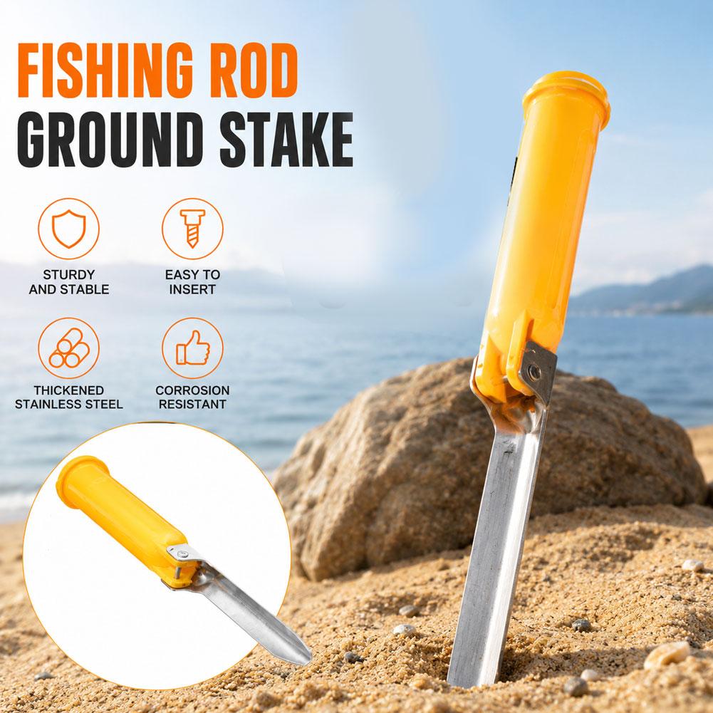 多機能折りたたみ式サーフフィッシングロッドホルダー（収納蓋付 - Fishing Rod Surf のレビューと価格
