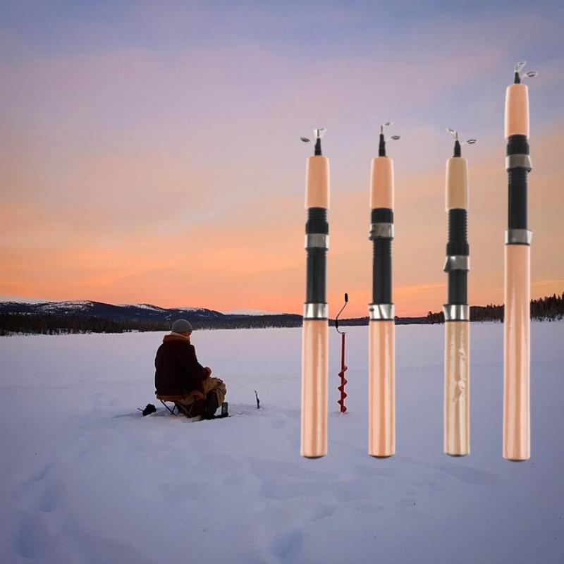 超軽量冬用氷釣り竿 ポータブル冬用氷釣り竿 スピニングキャス - Fishing Rod Ice のレビューと価格