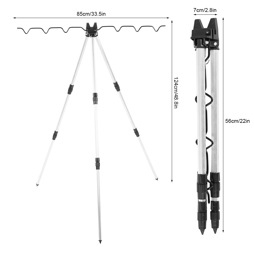 釣り竿三脚ホルダー 多機能ロッド三脚 アウトドア海釣りサポー - Fishing Rod Casting のレビューと価格