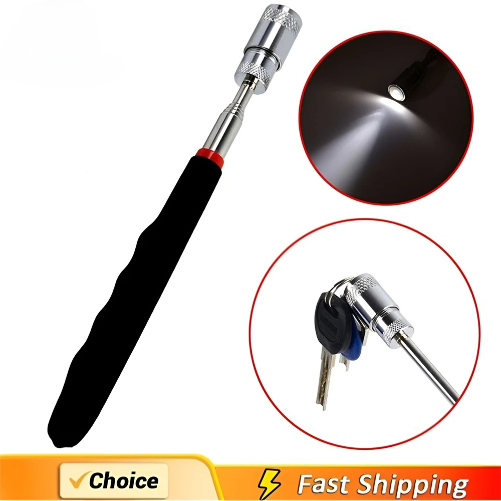 伸縮式磁気ペン拡張可能なピックアップロッドスティックライト付 - Fishing Rod Telescopic のレビューと価格