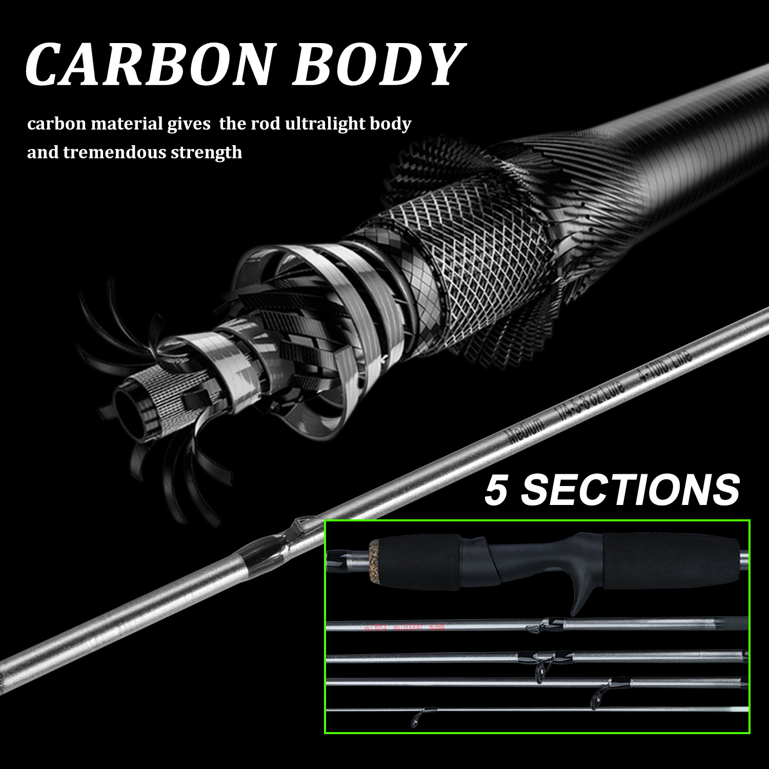 Sougayilang 釣り竿コンボ 1.7 メートルカーボ - Fishing Rod Carbon Fiber のレビューと価格