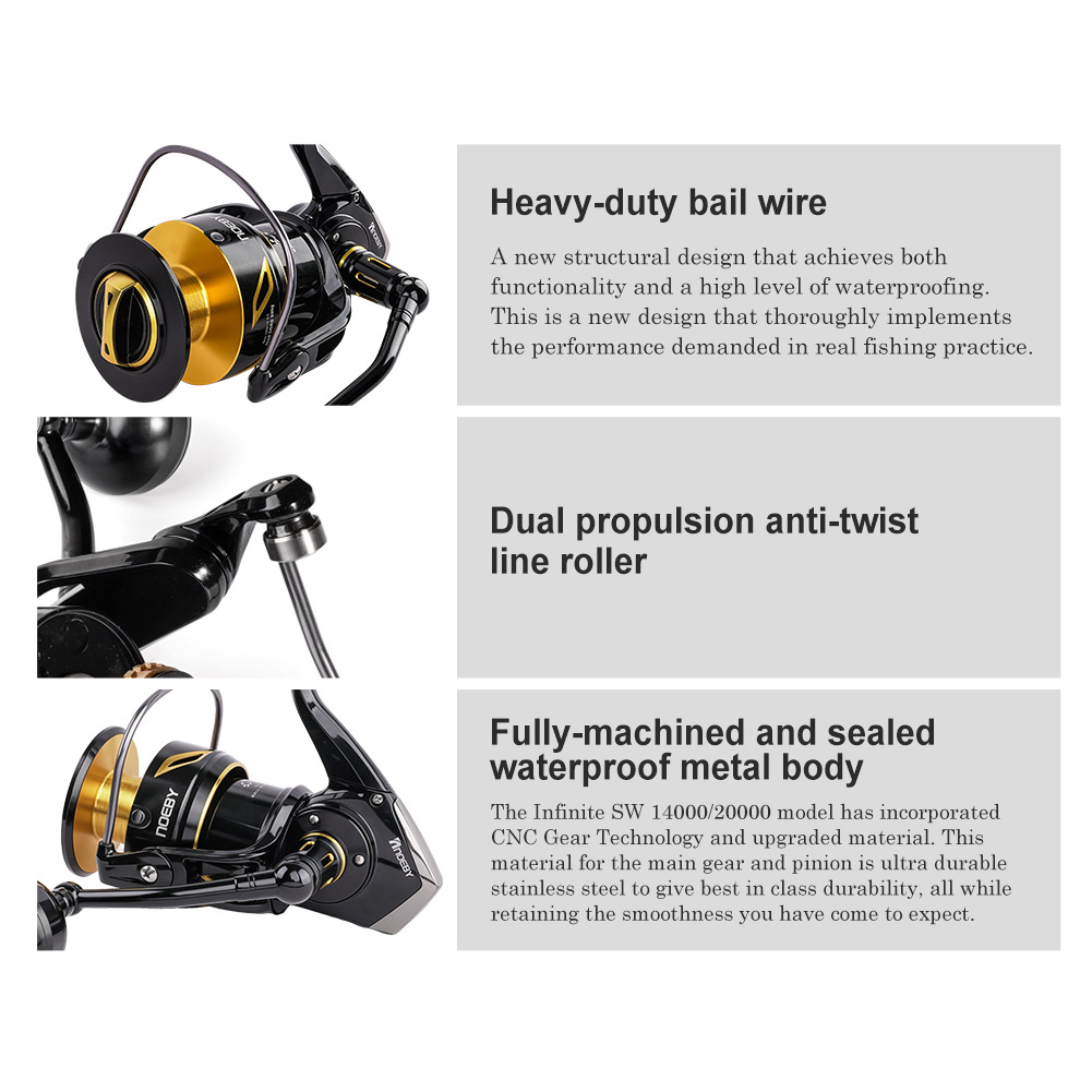NOEBY インフィニットヘビーデューティーソルトウォーター - Daiwa Reel Bg のレビューと価格