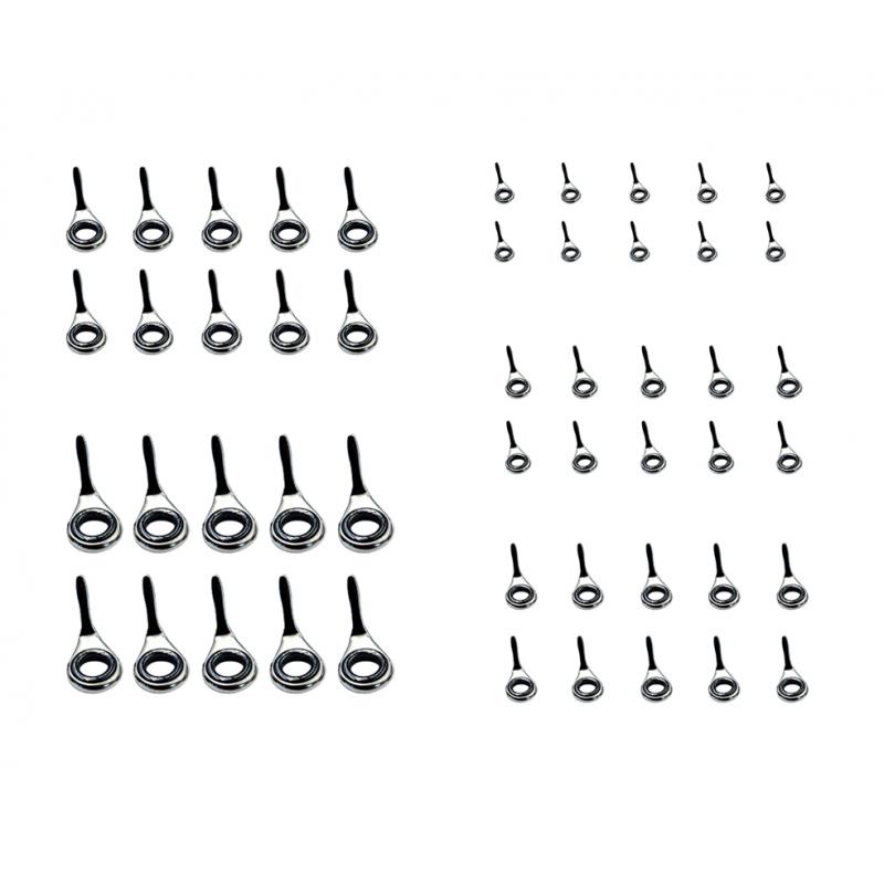 伸縮式釣り竿ガイド10個セット 釣り糸ガイドアイセット チッ - Fishing Rod Guide Replacement のレビューと価格