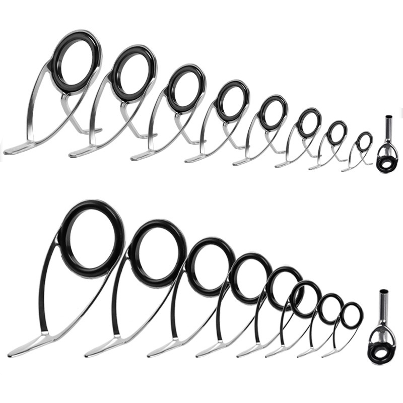 釣り竿用セラミックリング修理キット,9ユニット - Fishing Rod Guide Replacement のレビューと価格