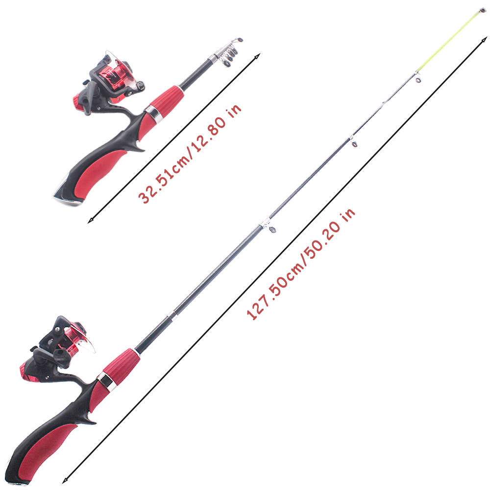 子供用伸縮式フィッシングロッド,スピニングリール,餌フック, - Fishing Rod Ice のレビューと価格
