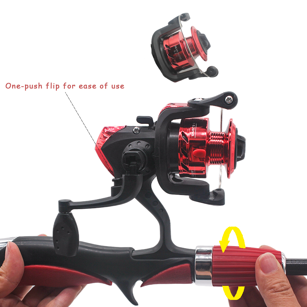 子供用伸縮式フィッシングロッド,スピニングリール,餌フック, - Fishing Rod Ice のレビューと価格